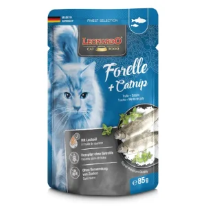 Leonardo Trucha y Catnip Alimento Húmedo Gato Adulto