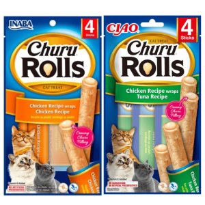 Churu Rolls Snack para Gatos Pollo/Atún