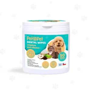 Dental Wipes Toallitas Húmedas Limpieza Dientes Gato Perro 50 Unidades
