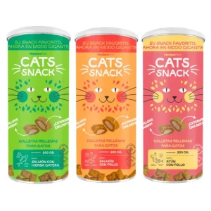 Cats Snack Tarro Galletas Rellenas 200 g