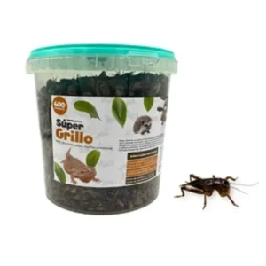 Súper Grillo Snack Natural Deshidratado Roedores, erizos, reptiles y aves 400 g