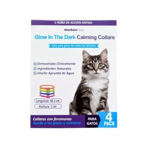 Collar Calming Marbenpets Gato 4 unidades 
longitud:48.3cm