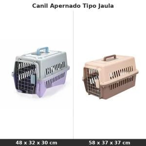 Canil Apernado con Puerta Delantera Tipo Jaula para Mascota