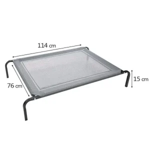 Cama elevada L gris oscuro BRNX